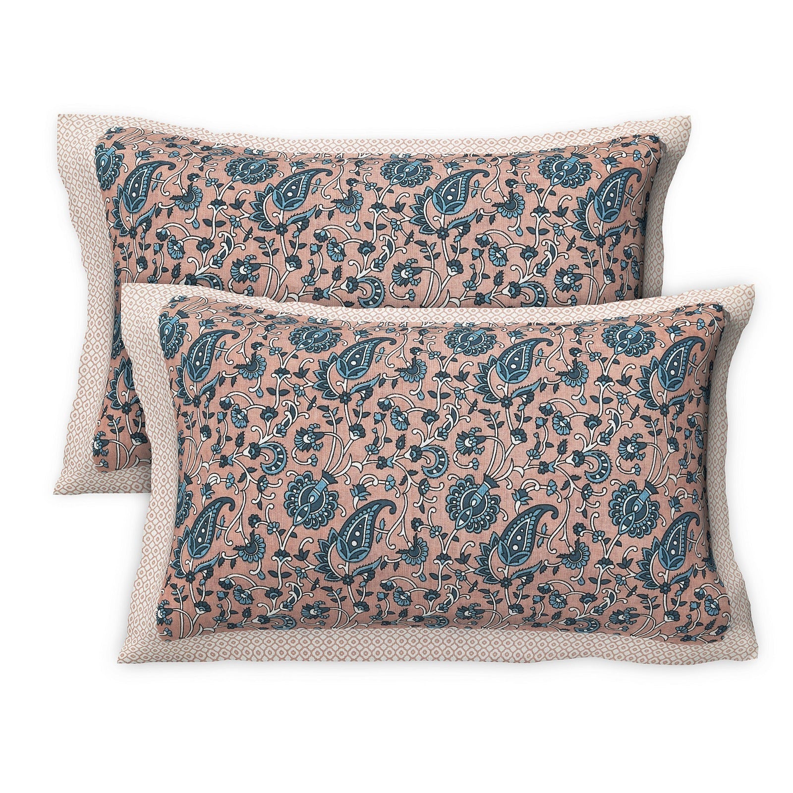 Rudra Bazaar Multicolour 210 TC Cotton Double King Bedsheet With 2 Pillow Covers | Grocsy
