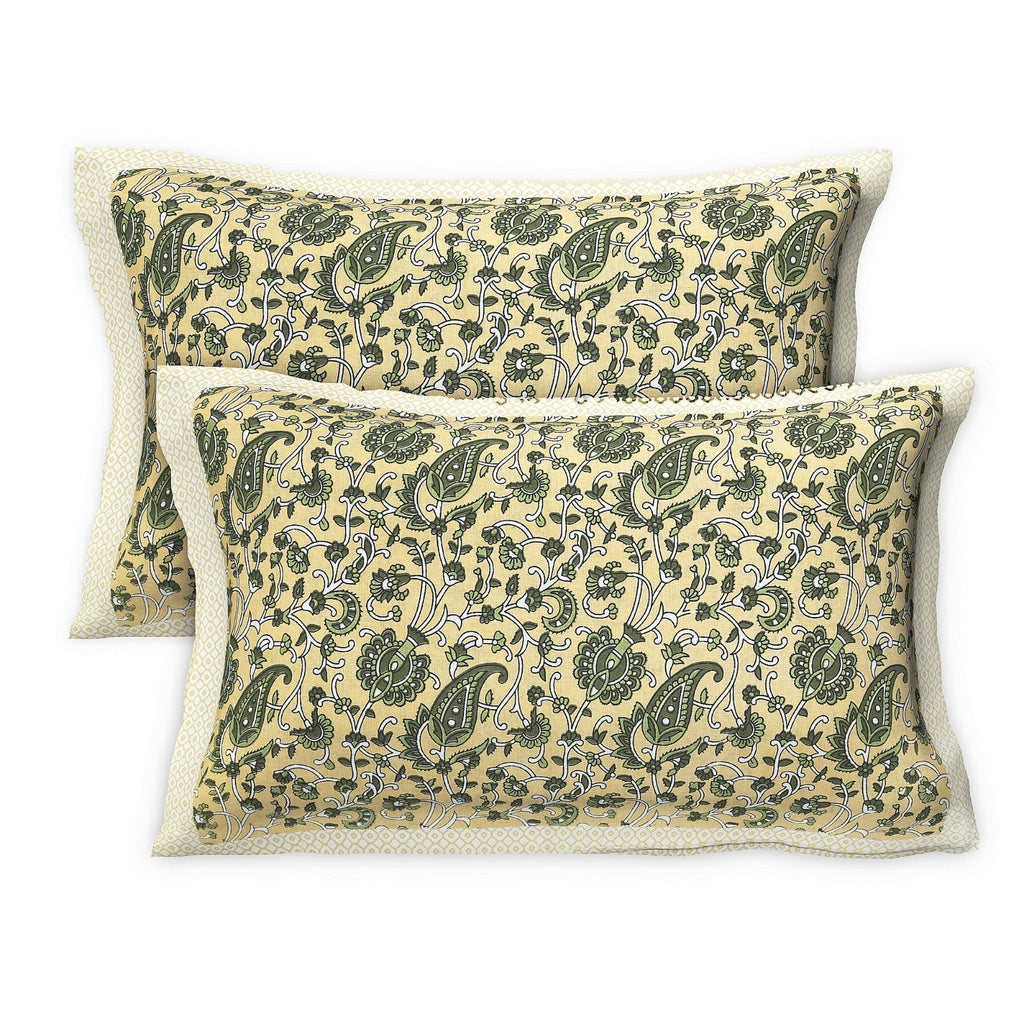 Rudra Bazaar Multicolour 210 TC Cotton Double King Bedsheet With 2 Pillow Covers | Grocsy