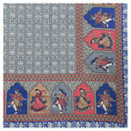 Rudra Bazaar Multicolour 210 TC Cotton Double King Bedsheet With 2 Pillow Covers | Grocsy