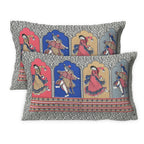 Rudra Bazaar Multicolour 210 TC Cotton Double King Bedsheet With 2 Pillow Covers | Grocsy