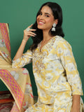 Sangria Printed With Embroidered Kurta With Trousers & Dupatta | Grocsy