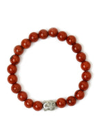 Red Jasper with Buddha Bracelet - Ruby Raang | Grocsy