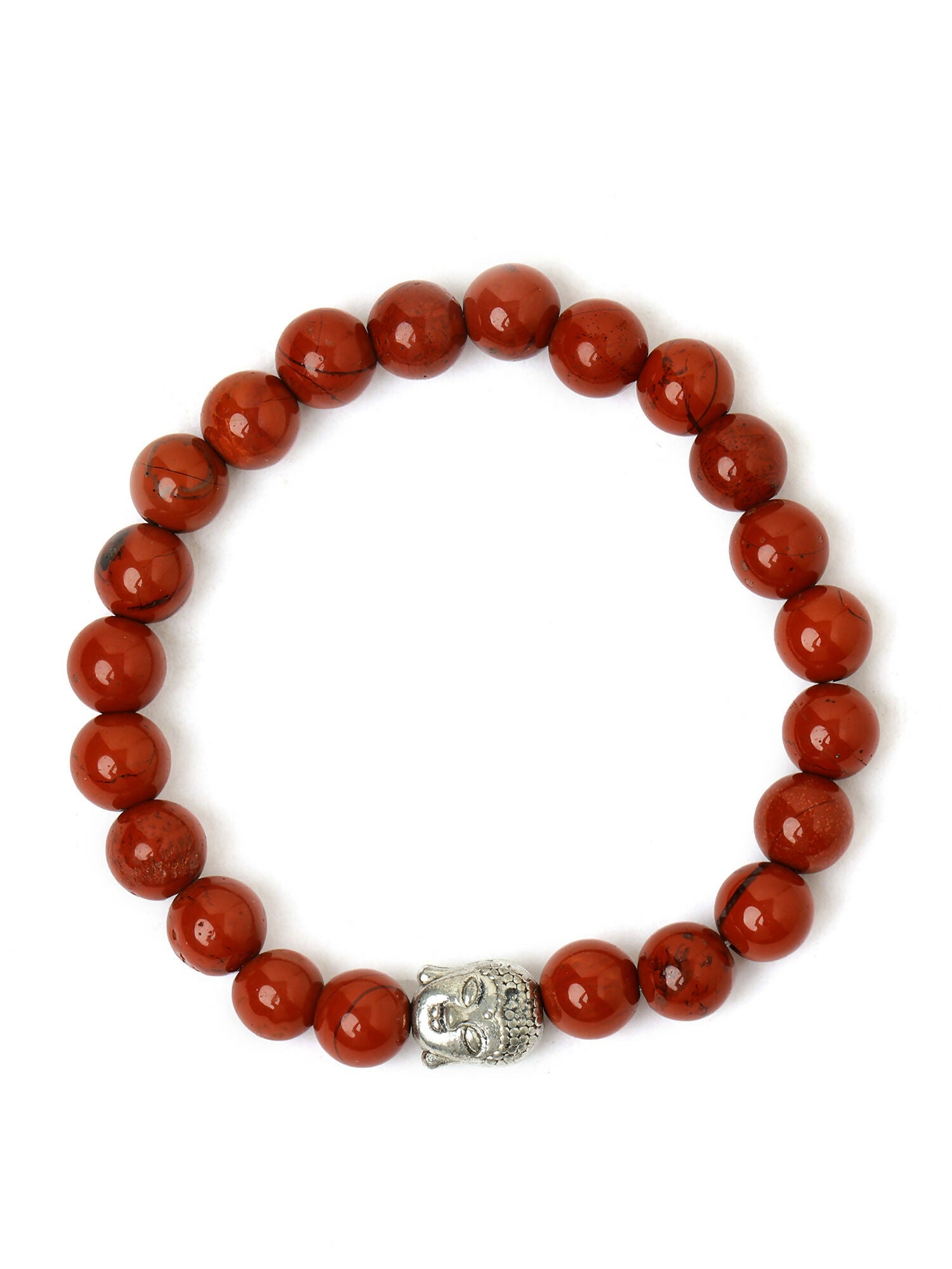 Red Jasper with Buddha Bracelet - Ruby Raang | Grocsy