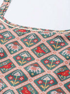 Ahalyaa Women Green & Red Ethnic Motifs Print Kurti with Sharara & Dupatta | Grocsy