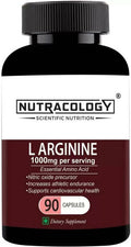 Nutracology L Arginine 1000mg Nitric Oxider Booster For Muscle Gain & Strength Capsules | Grocsy