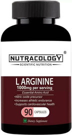 Nutracology L Arginine 1000mg Nitric Oxider Booster For Muscle Gain & Strength Capsules | Grocsy