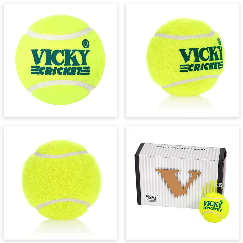 Vicky Yellow Tennis/Cricket Ball Light Multipurposeful Design & Durable Rubber Built | Grocsy