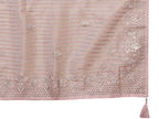 Pink Silk Embroidered Saree With Unstitched Blouse - Nimaya Kaksha | Grocsy