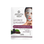 Ayouthveda Licorice & Mulberry Face Serum Sheet Mask | Grocsy