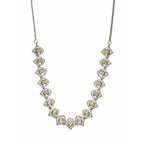 Silver Kundan and American Diamond Neckpiece (Silver) - Ruby Raang | Grocsy
