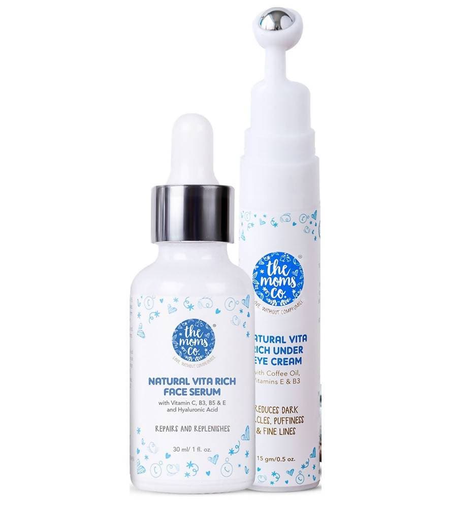 The Moms Co Vita Rich Under Eye And Face Serum Combo | Grocsy