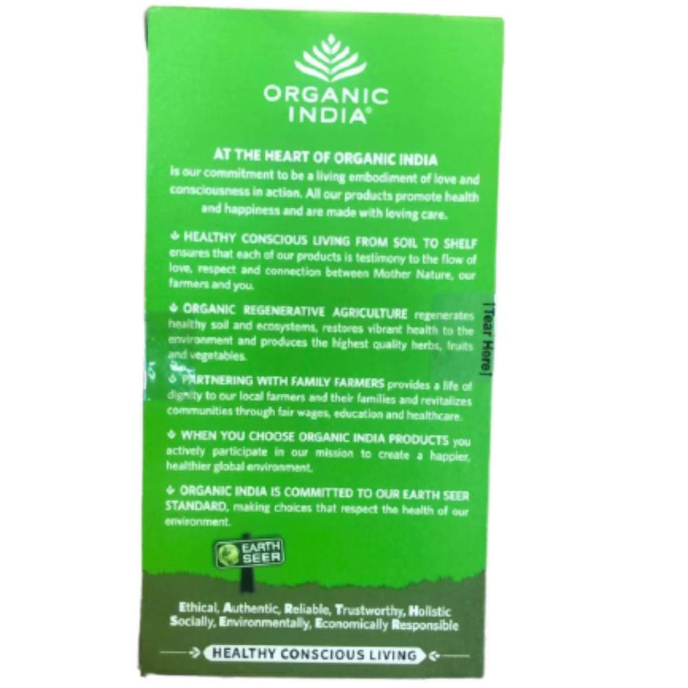 Organic India Tulsi Cinnamon Giloy Tea Bags | Grocsy