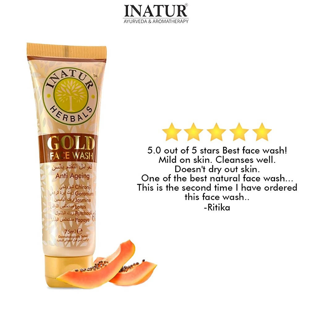 Inatur Gold Face Wash | Grocsy