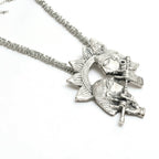 Mominos Fashion Johar Kamal Oxidised Silver-Plated Brass Finish Radha Kishan Long Necklace For Women (Silver) | Grocsy