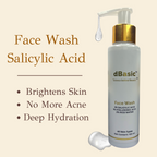 dBasic Salicylic Acid Face Wash with Rice Water For Acne Prone Skin, Cleanses Pores & Excess Oil | Grocsy