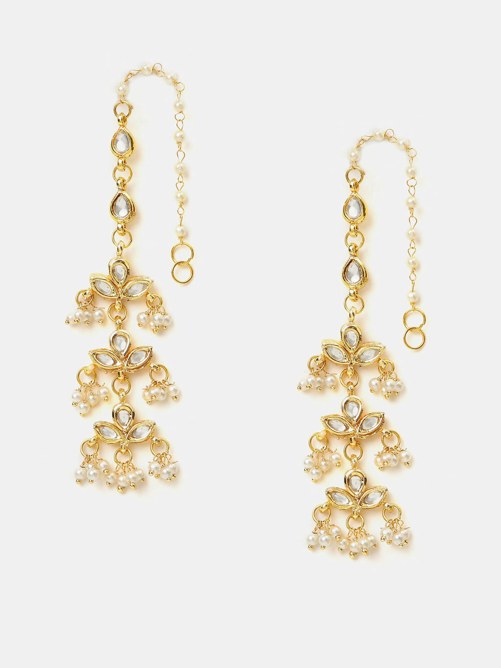 Ruby Raang Chandani Moti Earrings | Grocsy