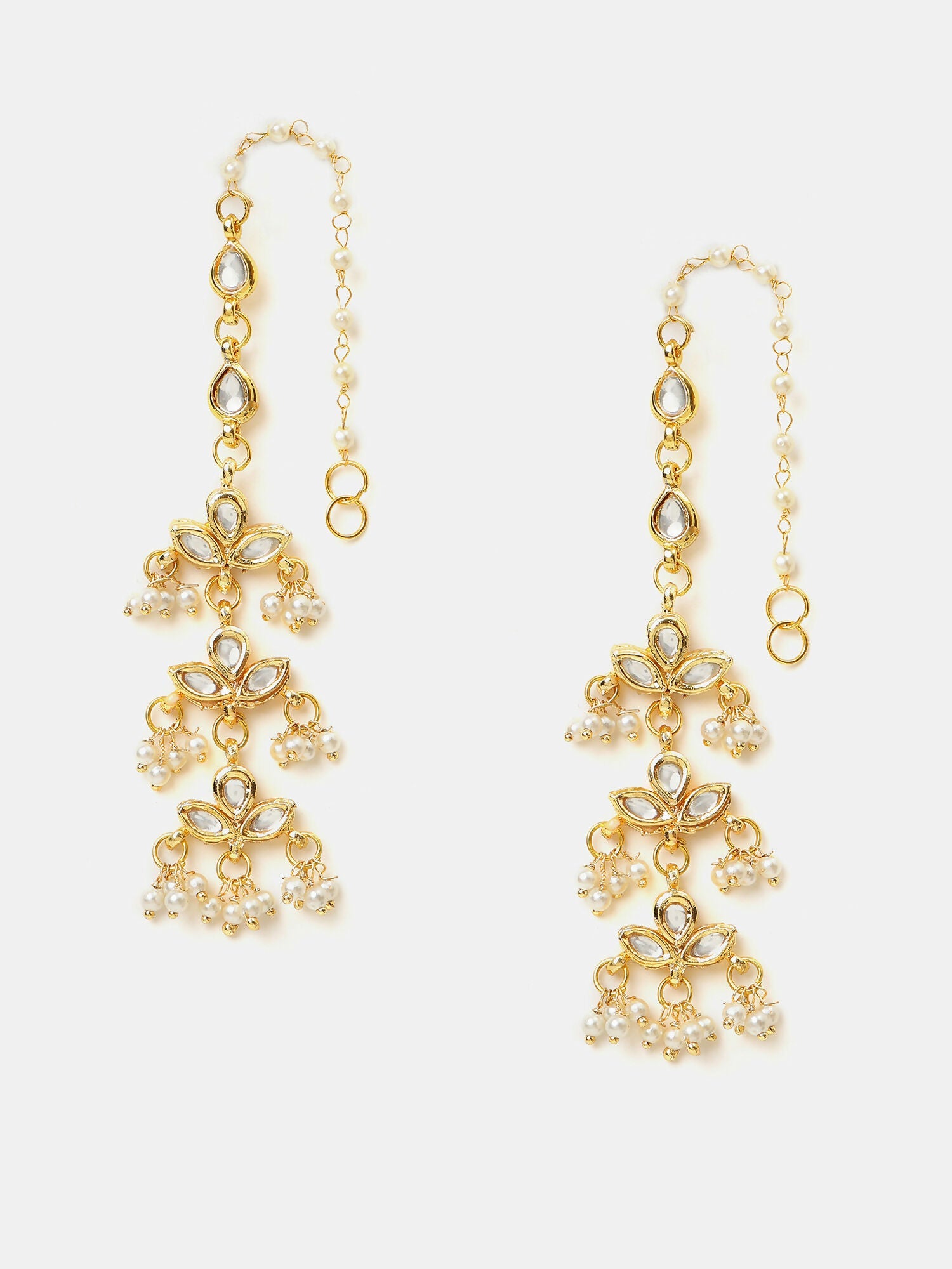 Ruby Raang Chandani Moti Earrings | Grocsy