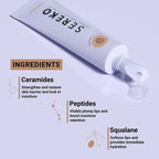 Sereko Hydra - Peptide Lip Balm, Clear, Enriched With Ceramides Barrier Repair Salted Caramel | Grocsy