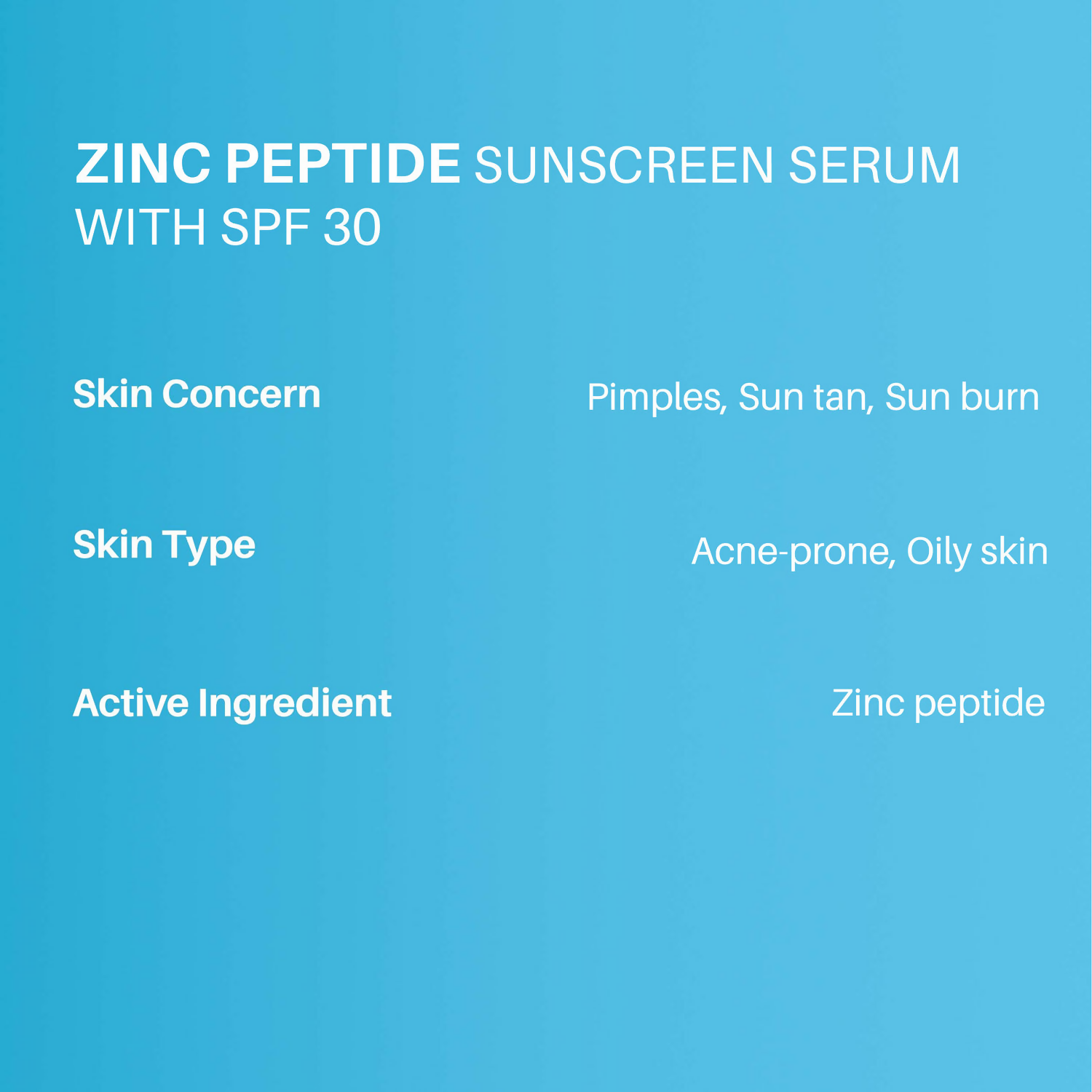 Dermdoc Zinc Peptides Sunscreen Serum SPF 30 | Grocsy