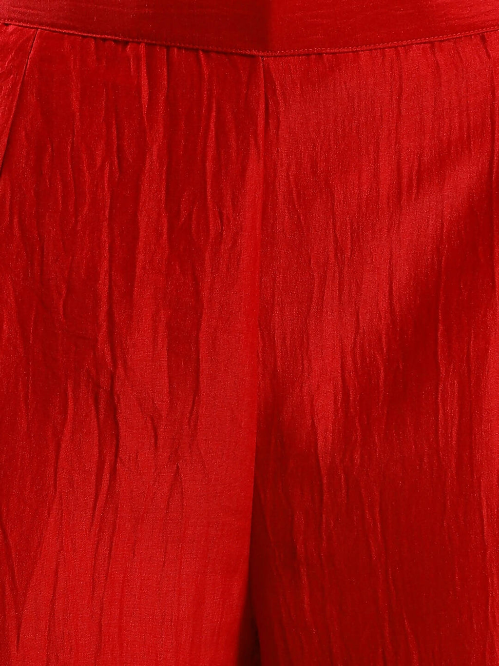 Red Chinon Embroidered Straight Kurta with Trouser & Dupatta - Salimar | Grocsy