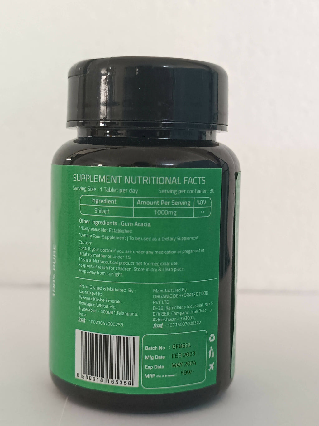 Laurik Himalayan Sj 1000Mg Tablets| Sj Tablets Boosts Stamina, Strength And Support Vitality | Grocsy