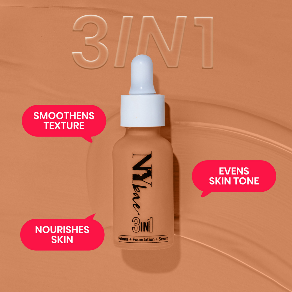 NY Bae 3 in 1 Serum Foundation Infused With Primer - Cool Mocha 08 | Grocsy