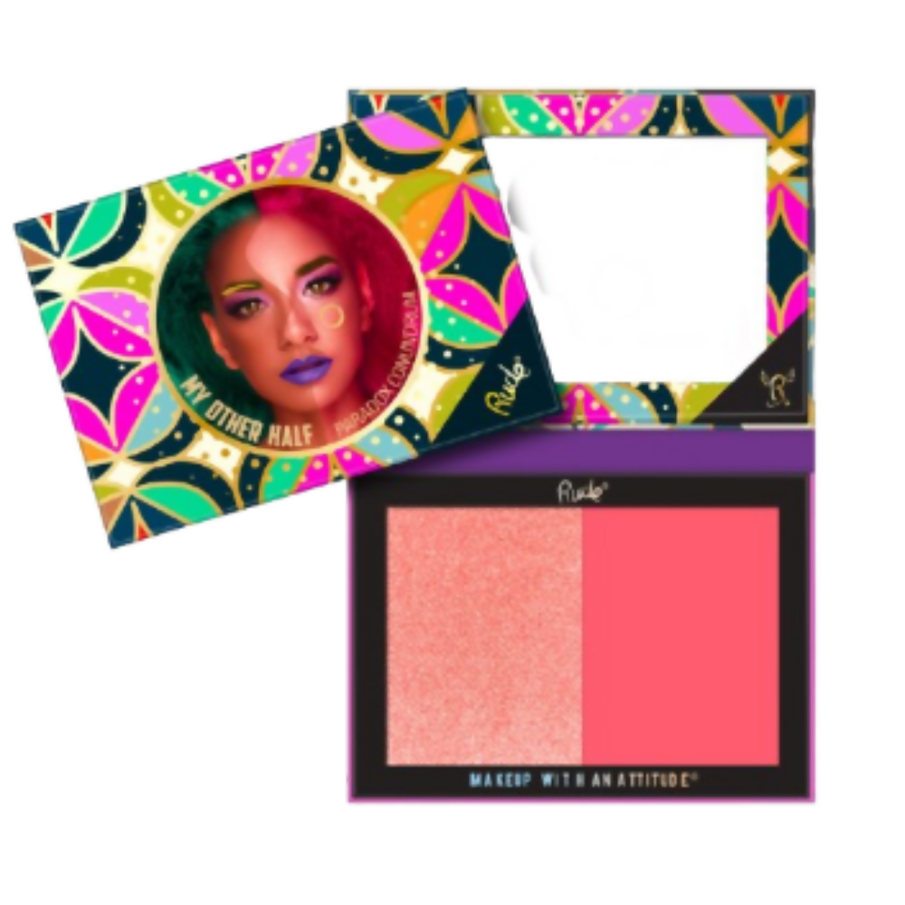 Rude Cosmetics My Other Half Duo Shade Face Palette - Pearadox Conundrum | Grocsy