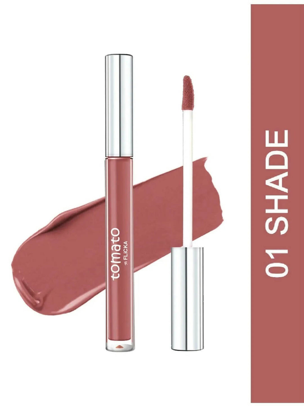 FLiCKA Tomato Liquid Lipstick - Nude - Shade 01 | Grocsy