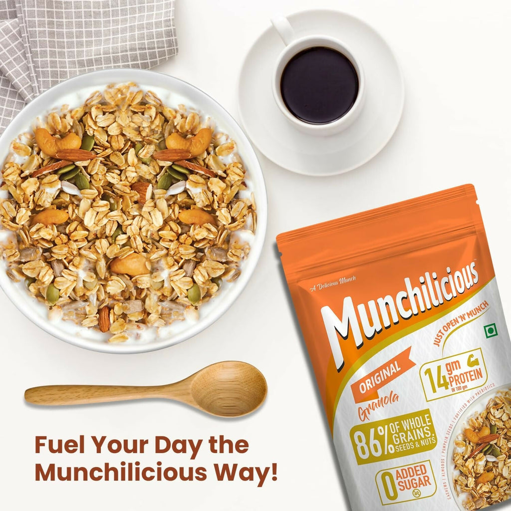 Munchilicious Granola - Original, 80% Seeds & Whole Grains | Grocsy