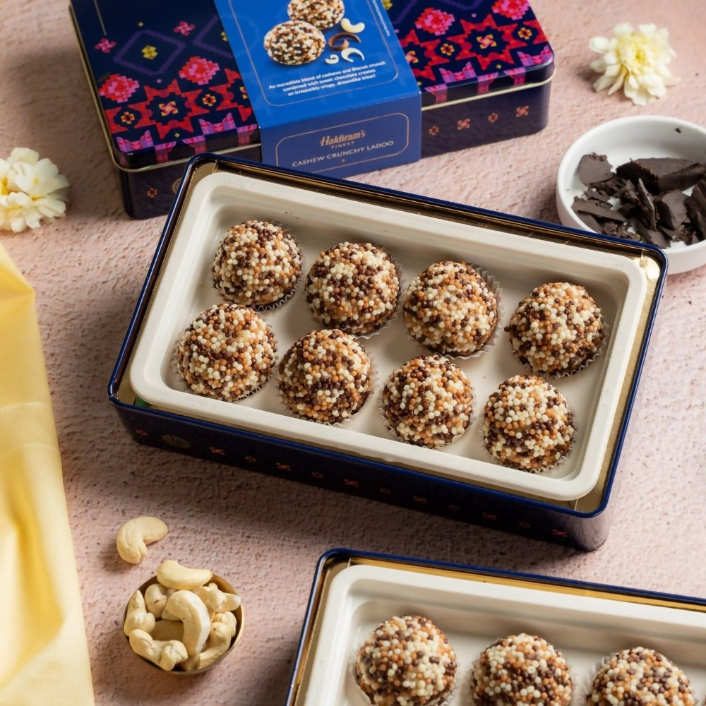 Haldiram's Cashew Crunchy Chocolate Ladoo | Grocsy