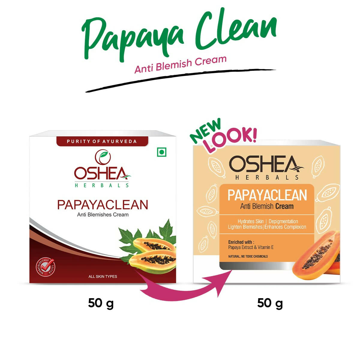 Oshea Herbals Papayaclean Anti Blemish Cream | Grocsy