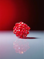 Inhanns Rang-E-Roshan Adjustable Ring – Handmade Crystal Statement Ring - Red Small | Grocsy