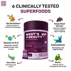 What's Up Wellness Beauty Gummies With Biotin, Zinc, Folic Acid For Hair, Skin & Nails | Grocsy