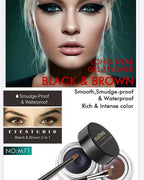 Maliao Professional Long Wear Black And Brown Gel Eyeliner | Grocsy