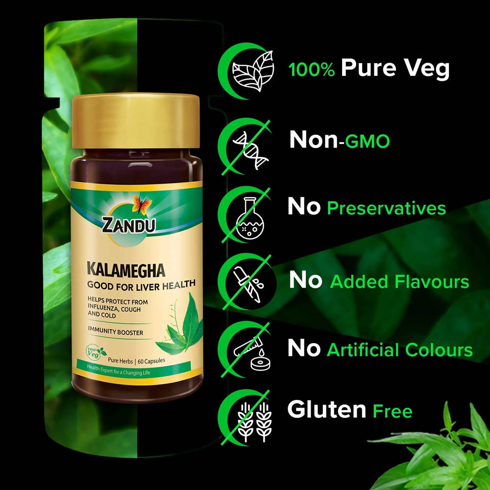Zandu Kalamegha Good For Liver Health Capsules | Grocsy