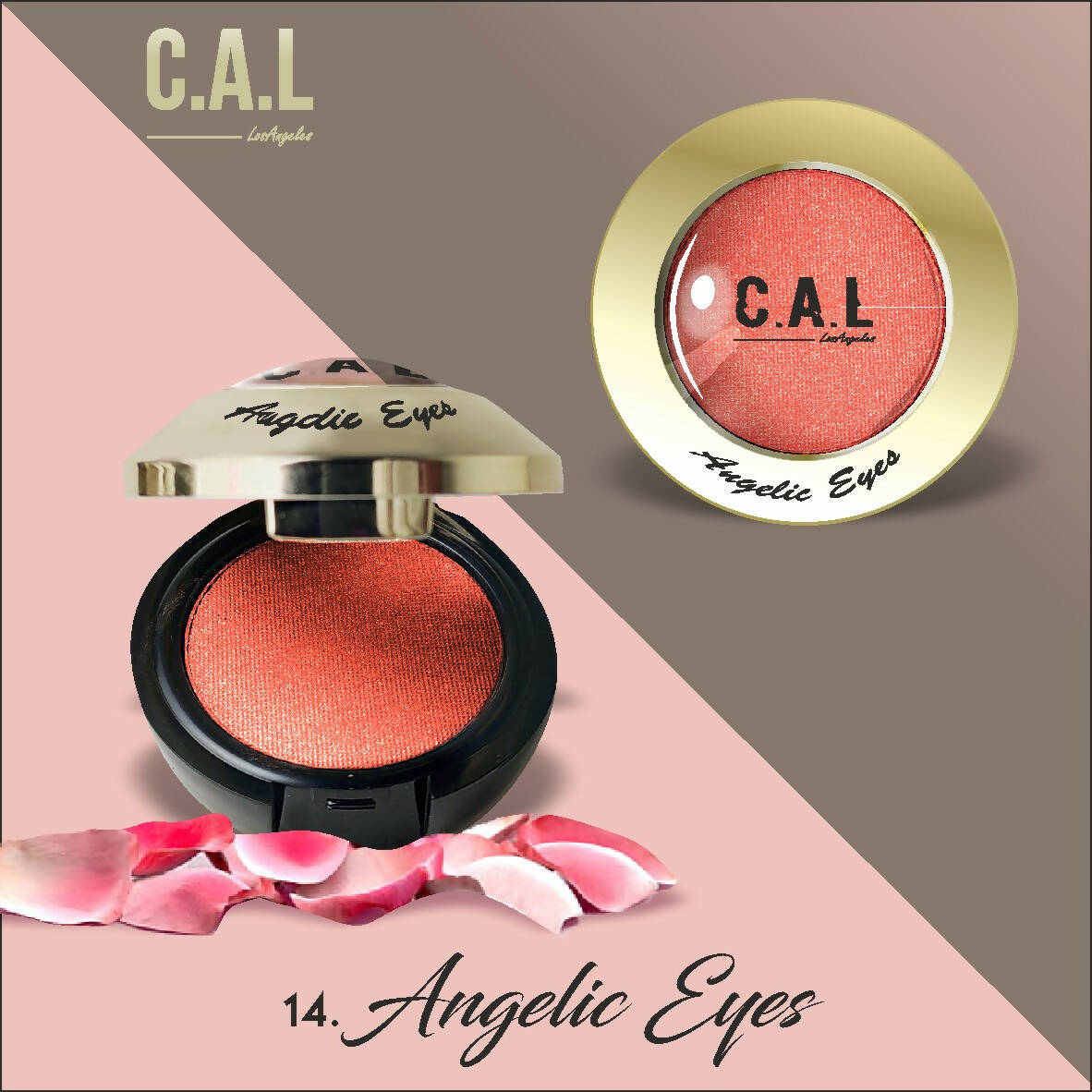 CAL Los Angeles Angelic Eye Shadow (Single Eyes) 14-Red | Grocsy