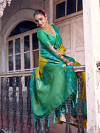 Shree Shyam Fashion Mustard Soft Silk Saree | Grocsy
