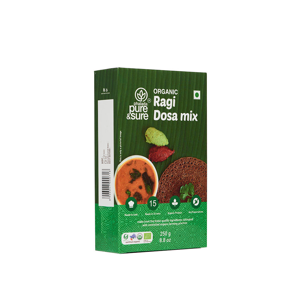 Pure & Sure Organic Ragi Dosa Mix | Grocsy