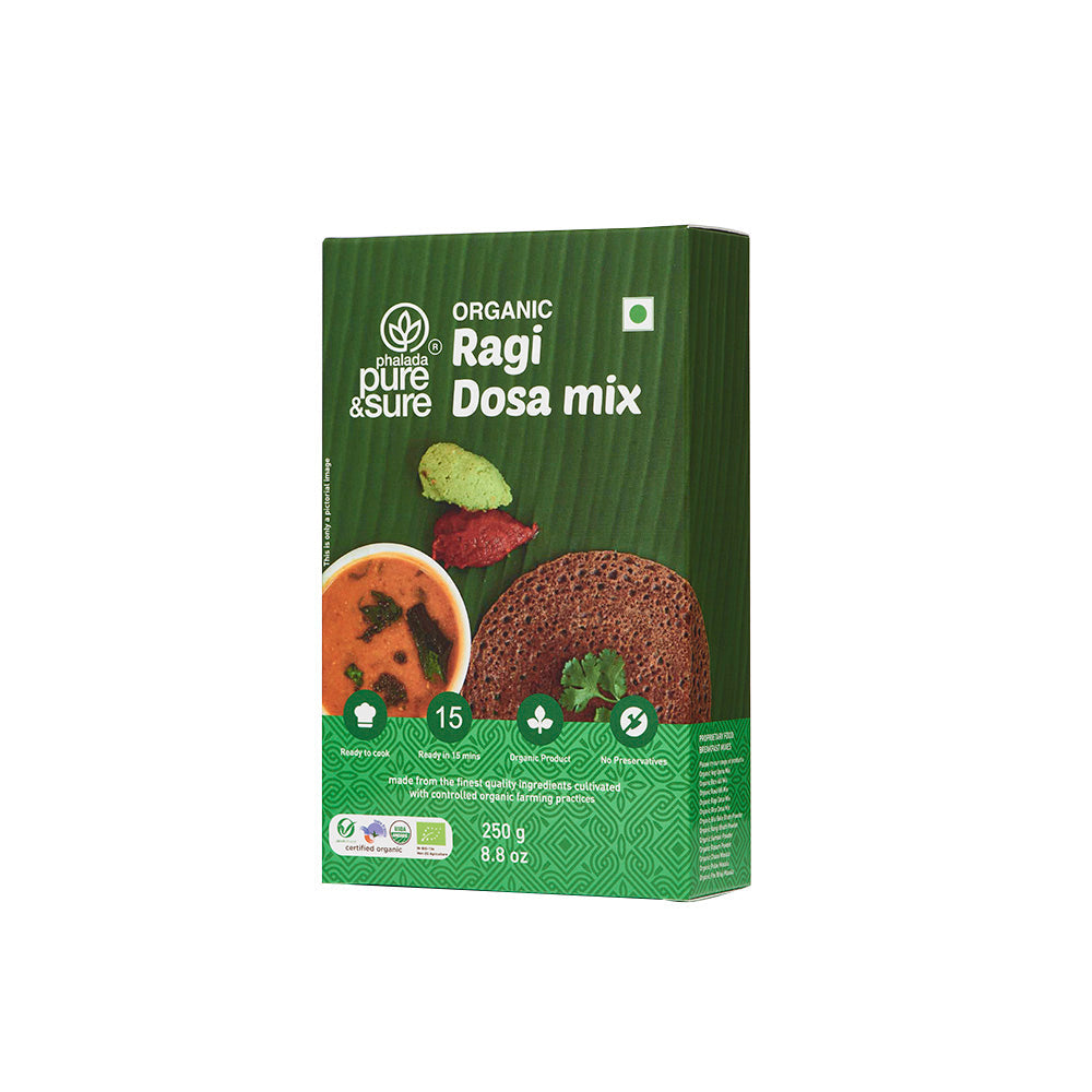 Pure & Sure Organic Ragi Dosa Mix | Grocsy