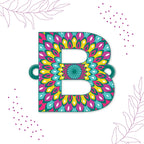 Indianvibez Alphabet B Wooden Rakhi - Kids Rakhi | Grocsy