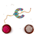 Indianvibez Alphabet C Wooden Rakhi - Kids Rakhi | Grocsy