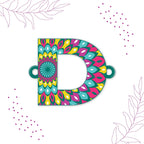 Indianvibez Alphabet D Wooden Rakhi - Kids Rakhi | Grocsy