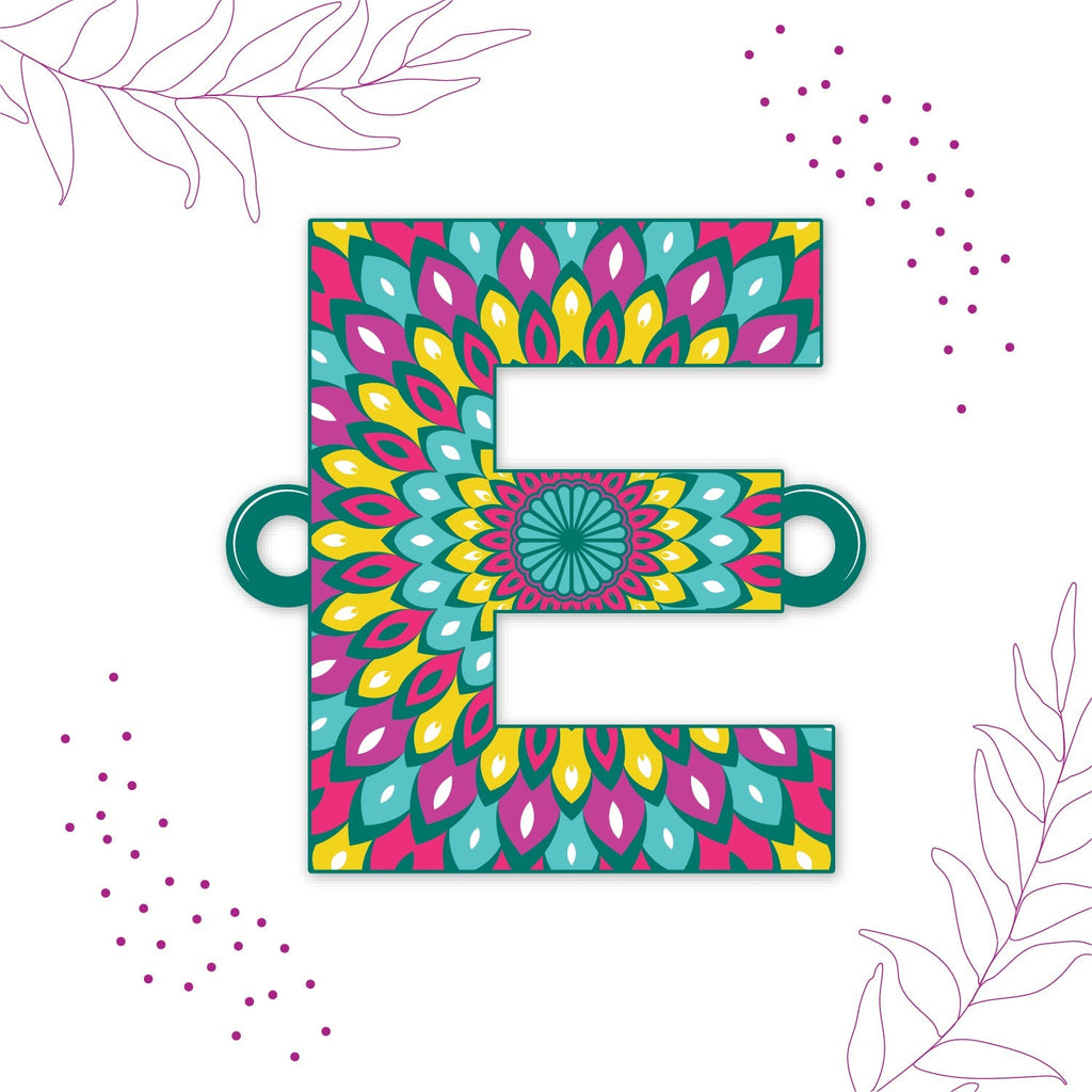 Indianvibez Alphabet E Wooden Rakhi - Kids Rakhi | Grocsy