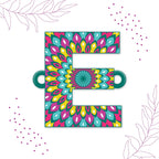 Indianvibez Alphabet E Wooden Rakhi - Kids Rakhi | Grocsy