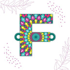 Indianvibez Alphabet F Wooden Rakhi - Kids Rakhi | Grocsy