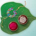 Indianvibez Alphabet G Wooden Rakhi - Kids Rakhi | Grocsy