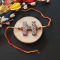 Indianvibez Alphabet H Wooden Rakhi - Kids Rakhi | Grocsy