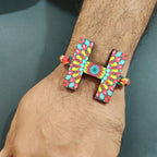 Indianvibez Alphabet H Wooden Rakhi - Kids Rakhi | Grocsy