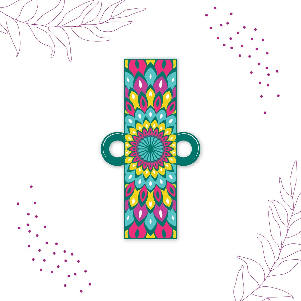 Indianvibez Alphabet J Wooden Rakhi - Kids Rakhi | Grocsy