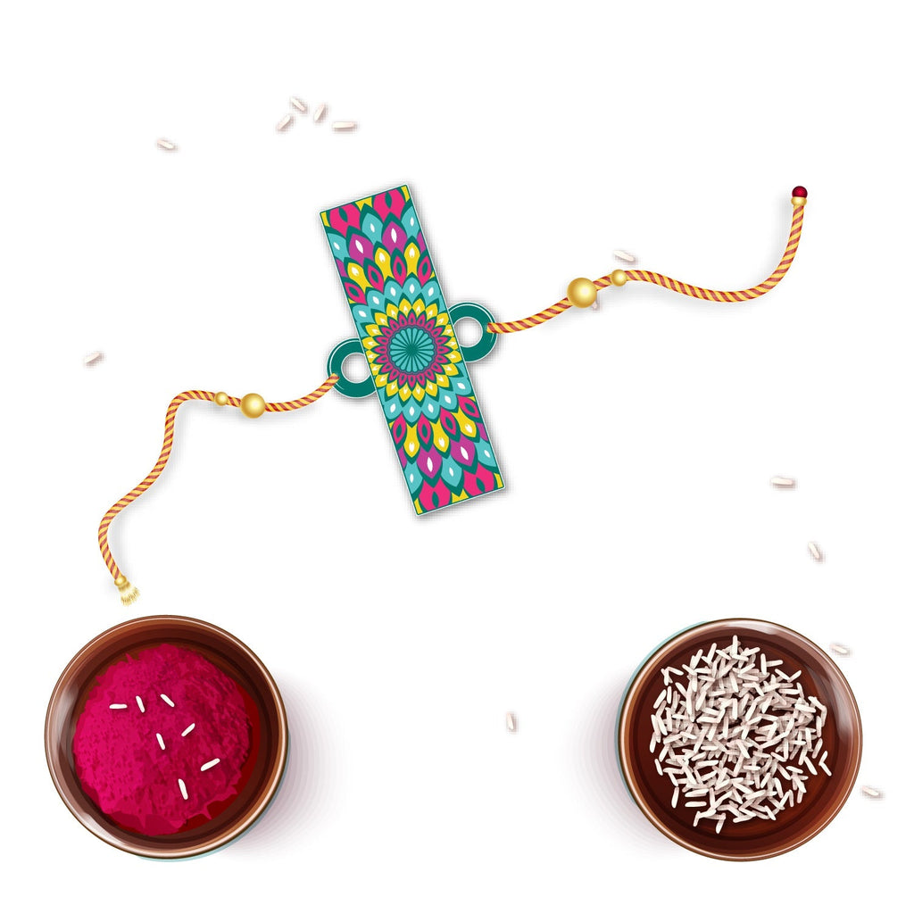 Indianvibez Alphabet J Wooden Rakhi - Kids Rakhi | Grocsy